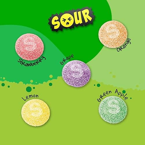 Miniatura 5 de SKITTLES Surtido de caramelos masticables Sour Gummies, bolsa de 5.8 onzas