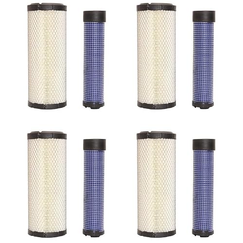 P822858&P821575 air filter set compatible with Donaldson FPG05 Air Cleaner Bobcat 6672467 PM252Z PM260Z PM272Z Replaces 11013-7044 & 11013-7045 2508301 2508304 46438 42985(set of 4)