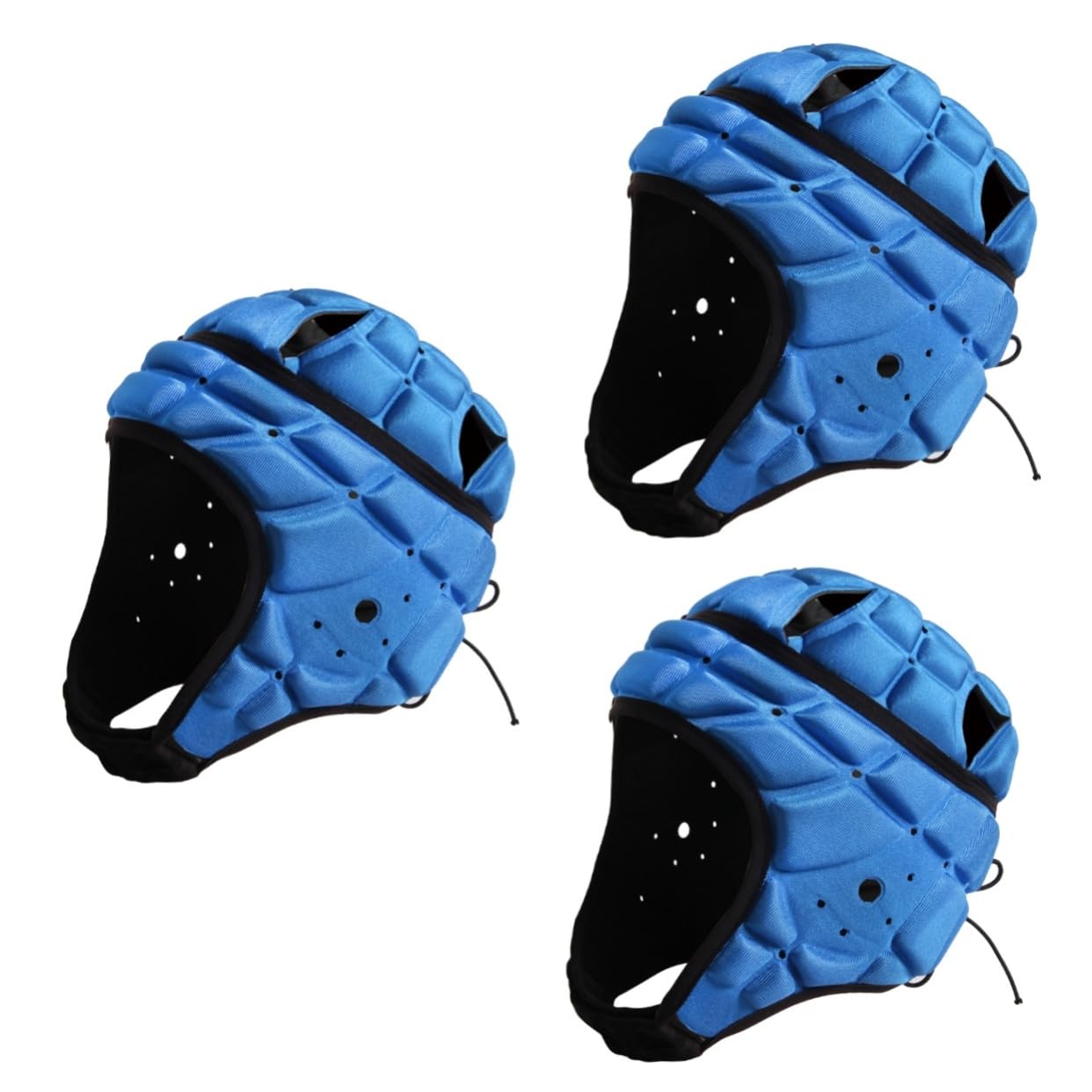 YARNOW 3 Pezzi Casco Da Calcio Per Attrezzatura Protettiva Da Rugby Cappello Traspirante Comodo Estensione Flessibile