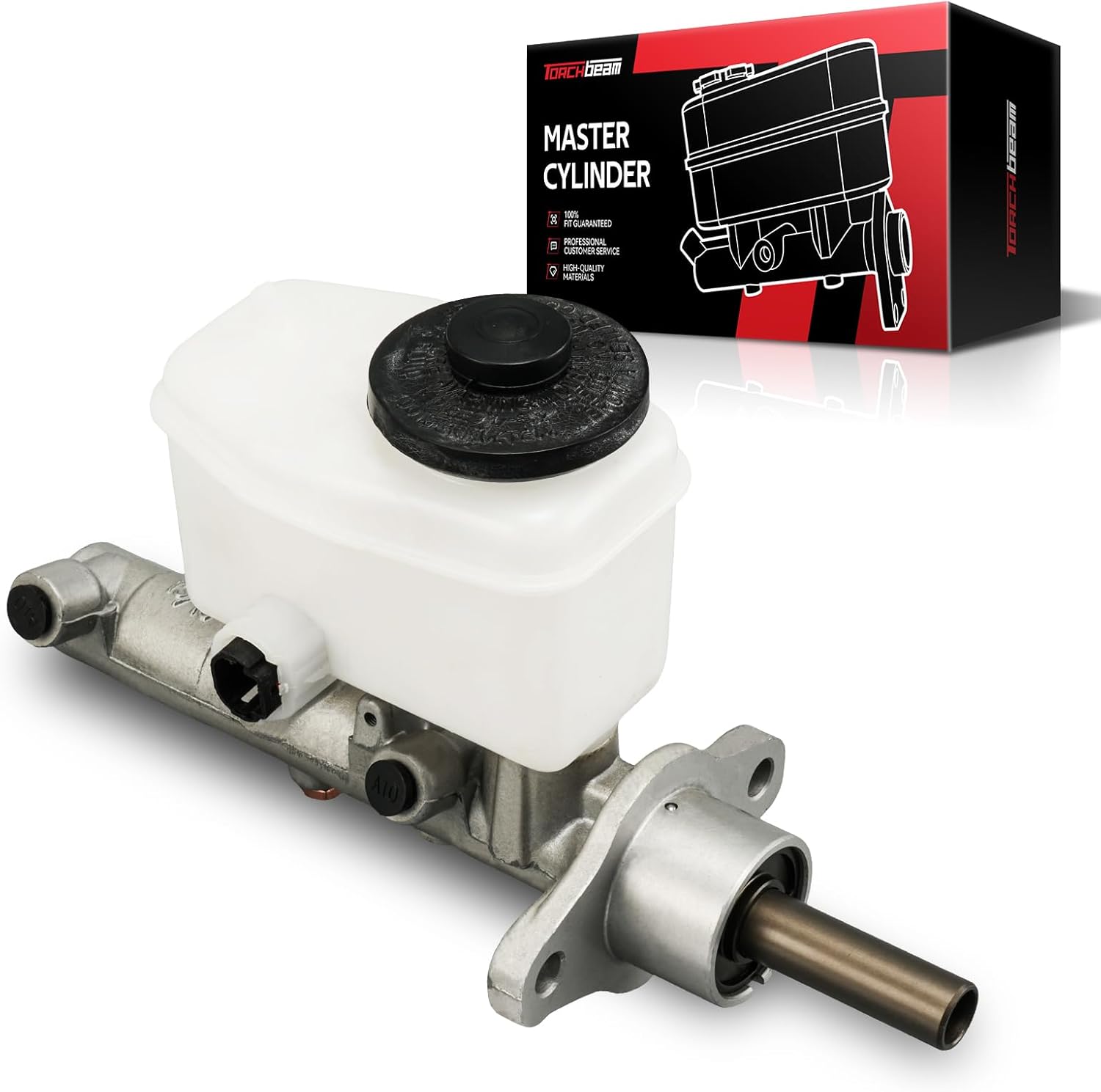 Torchbeam Brake Master Cylinder with Reservoir, Direct Fit Replacement for Toyota Tundra 2000-2006, DOT Approved, Aluminum Alloy, Includes Mounting Hardware