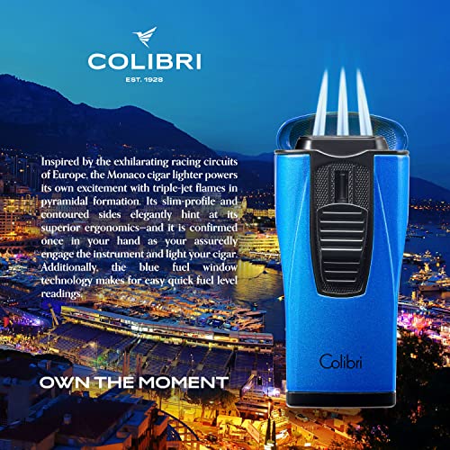 Encendedor Triple Jet Colibri Monaco para Cigarros miniatura 2