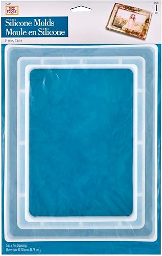 Miniatura 1 de Mod Podge Marco, molde de fundición de silicona transparente de 5 x 7 pulgadas de apertura para suministros de epoxi para proyectos de arte y