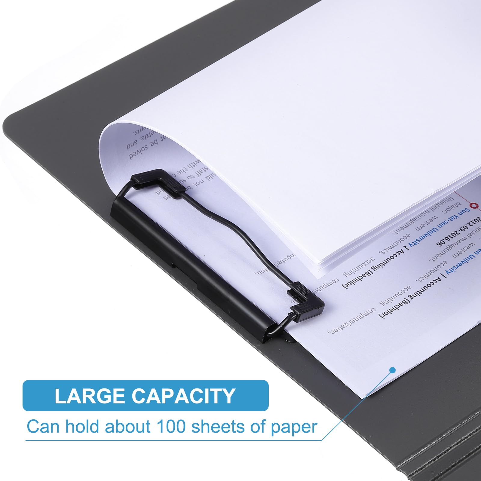 PATIKIL 9.3 x 12.6" Copertina per Relazioni Cartone Pressato, 12 Pz Clip Forti Cartelle Presentazione Capacità 100 Fogli Cartella Portfolio per Curriculum Documenti, Rosa (Stile Verticale)