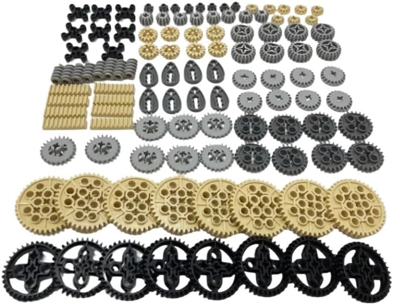 120PCS Technology Building Block Gear Rack Mechanical Bricks Parts Car Robat Accessories 32498 46372 32072 4716