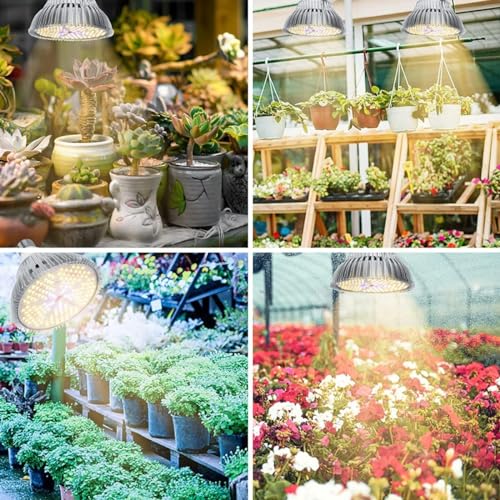 Demanca 植物育成ライト led 2個 全光スペクトル 太陽光 e26 150個LEDチップ 100W相当 の商品画像 2
