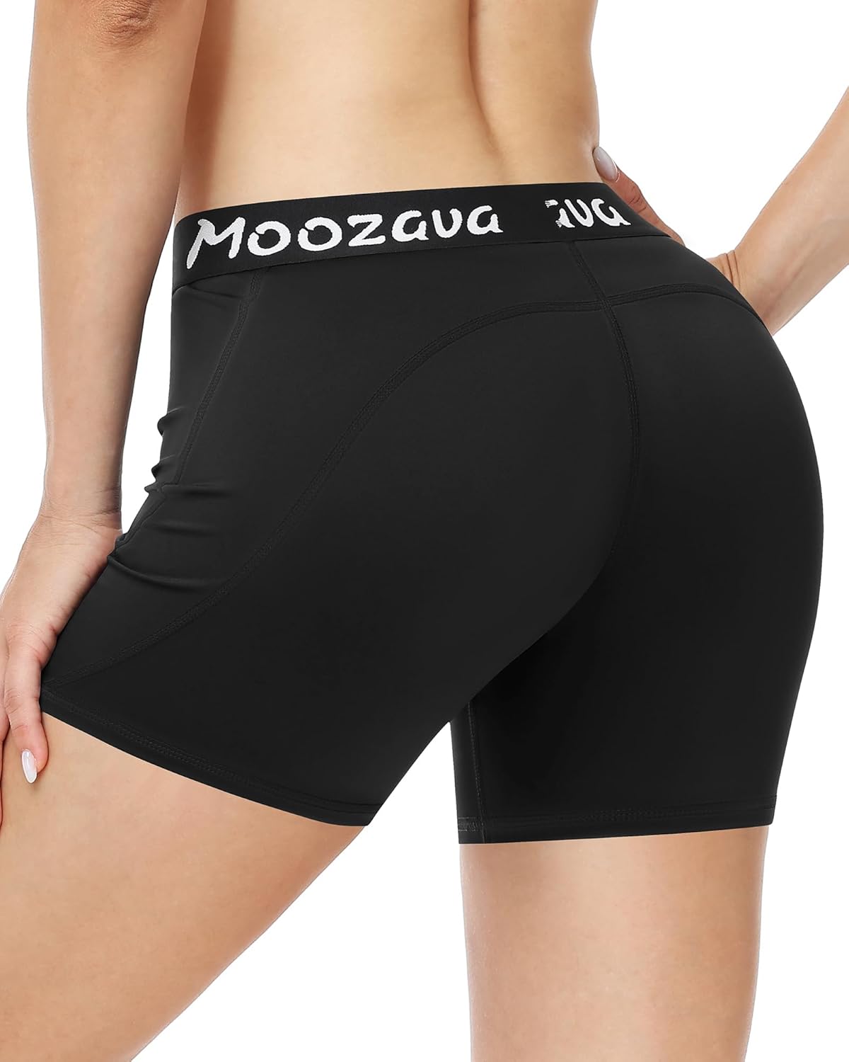 Moozava Women's Volleyball Shorts - 3"/5"/8" Compression Spandex Shorts for Biker Workout Yoga Athletic Running Cheer Dance - Image 2