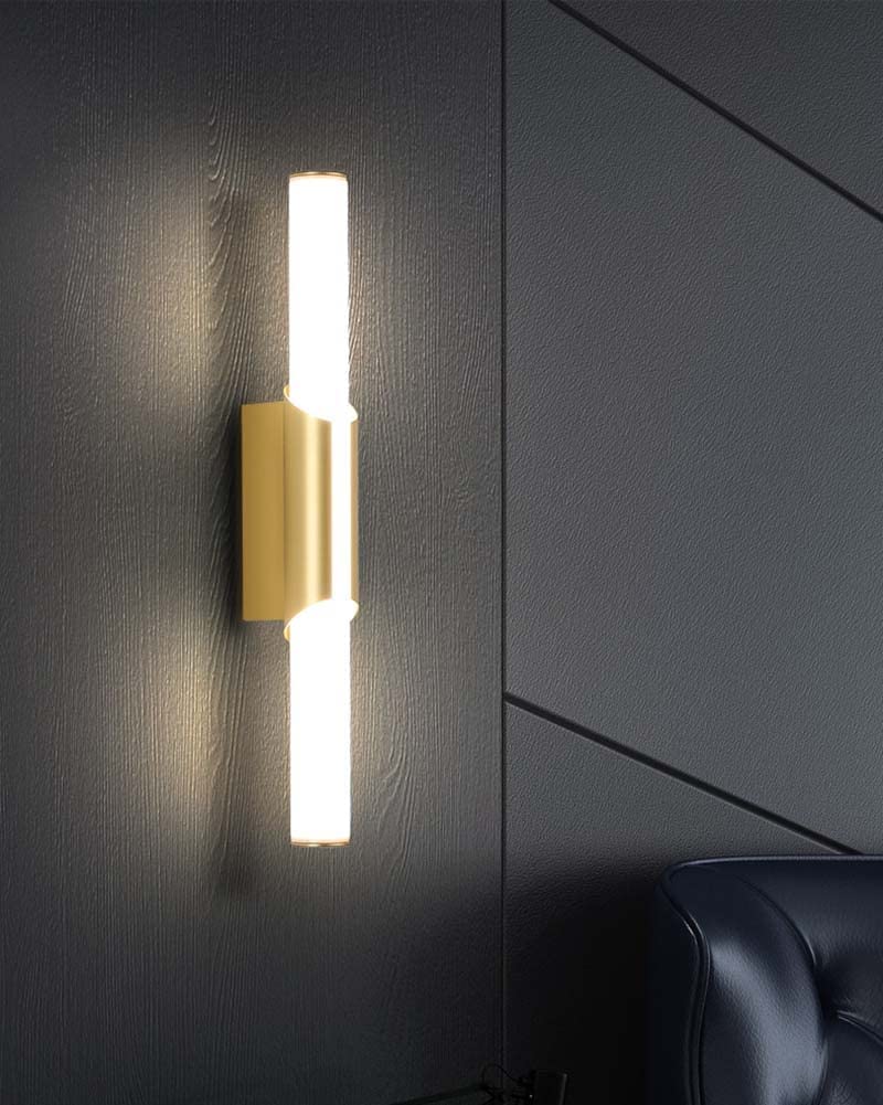 Nowoczesne kinkiety ścienne Oświetlenie 10 W Cylindryczny kinkiet LED w górę i w dół Lampa naścienna do salonu, sypialni, przedpokoju, schodów i balkonu, 6000 k Times
