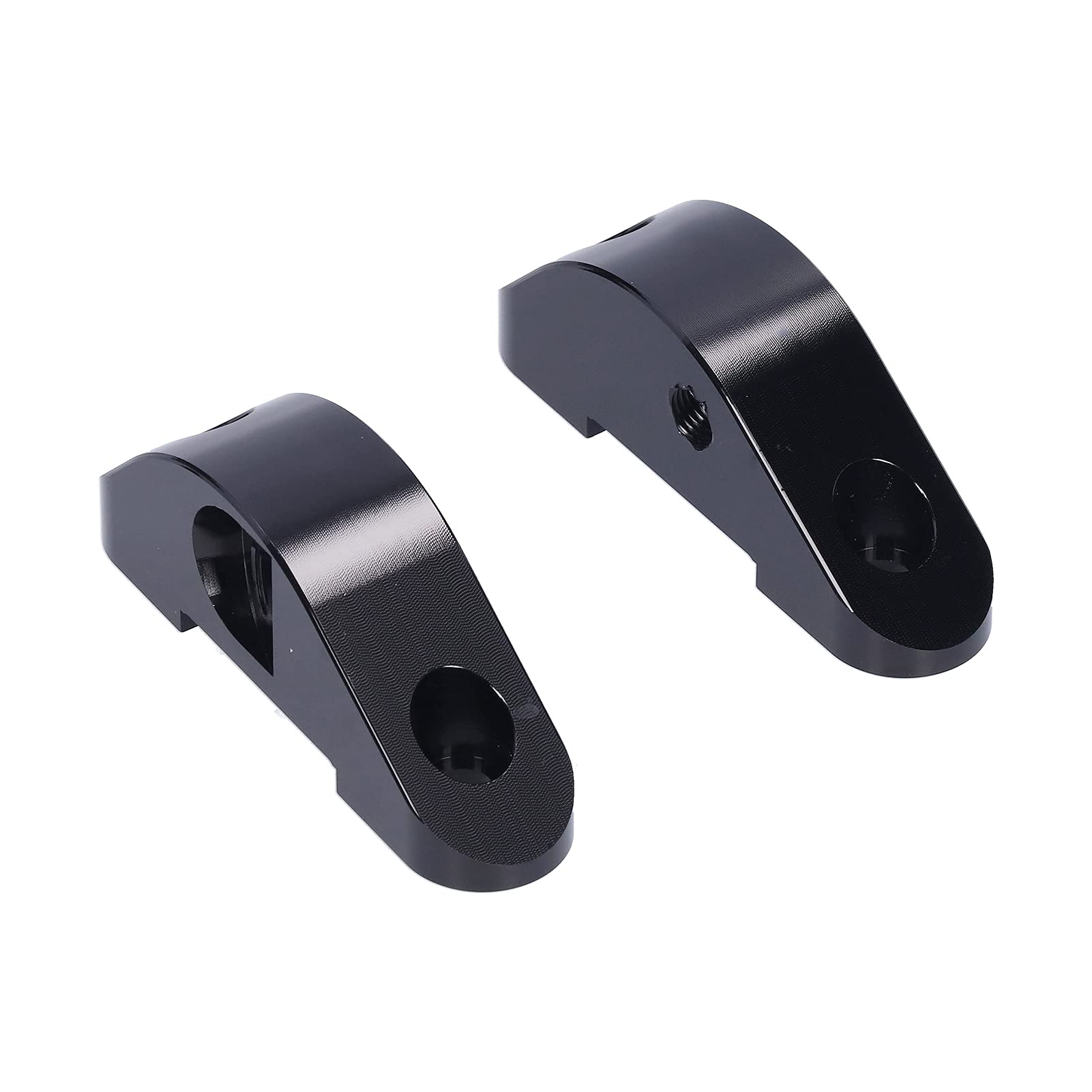 Kit Adattatore per Estensione Specchio Aramox Adatto per DOWNTOWN 300I, Kit Adattatore per Specchietto Retrovisore Nero in Lega di Alluminio Lavorato a CNC
