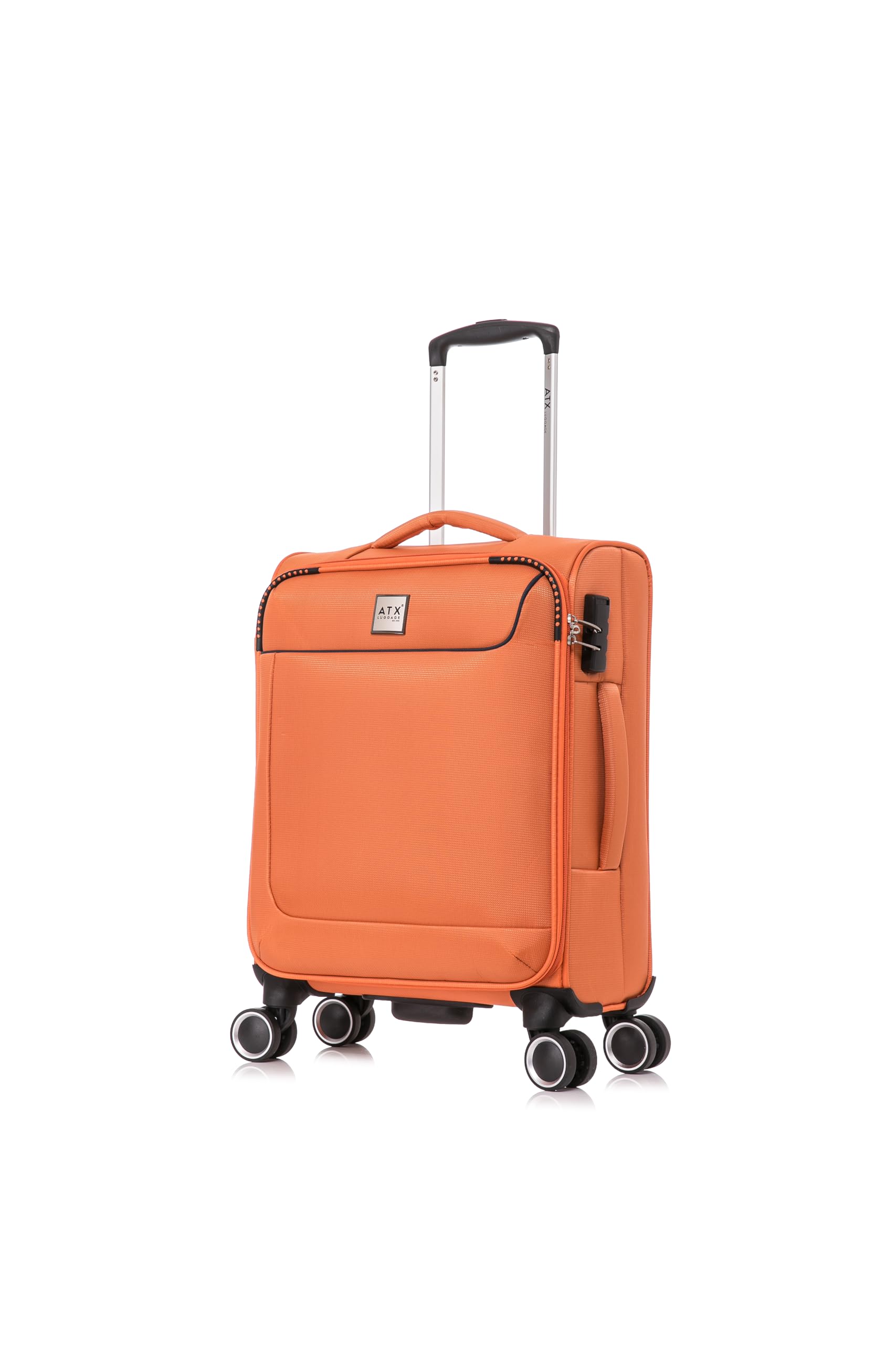 ATX Luggage 1991ATX Luggage 55x39x20cm Cabin Suitcase-Lightweight  Softshell Carry-ons Approved for Ryanair EasyJet British Airways and More 