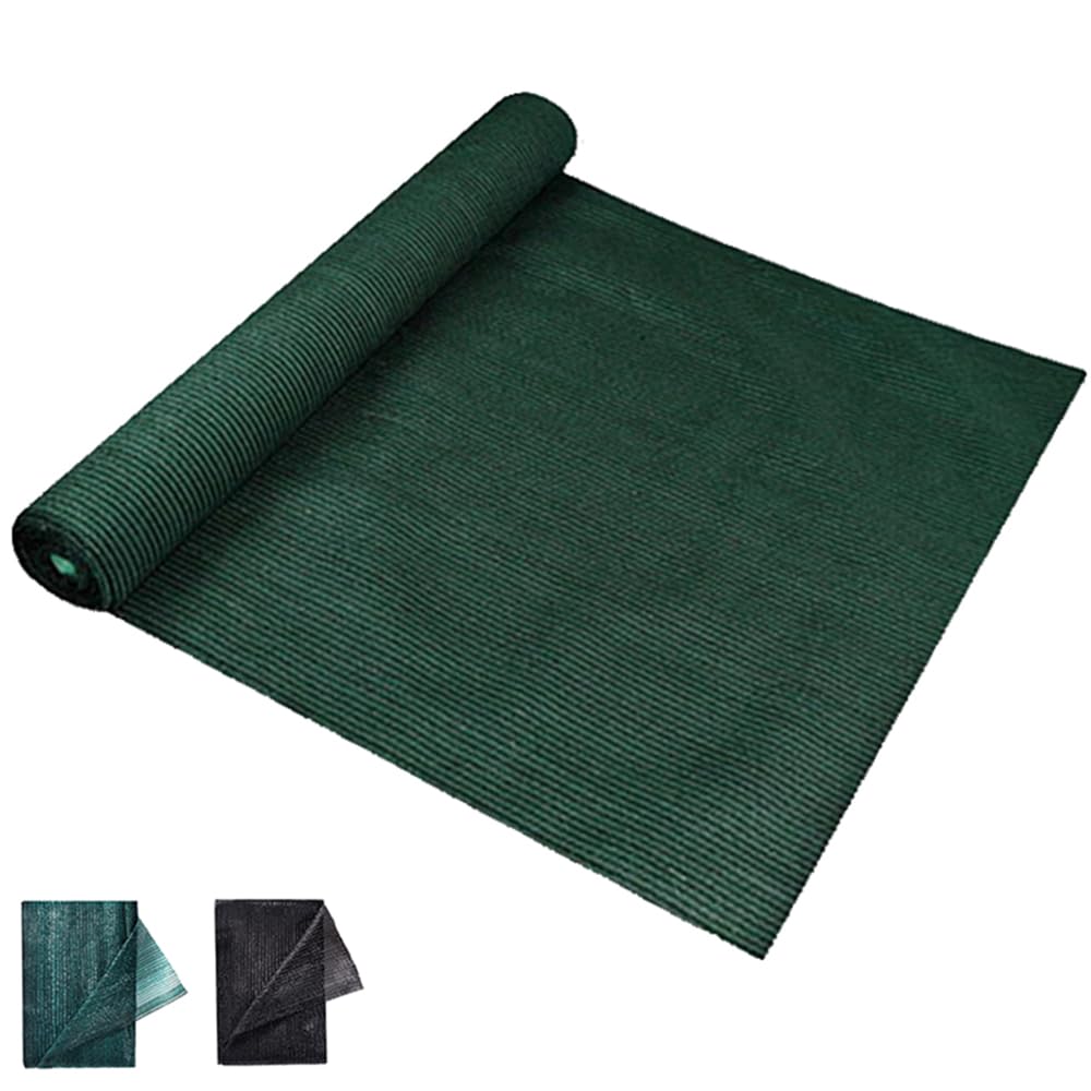 GJZQDKX HDPE Shade Cloth, UV Resistant Garden Canopy, 3x15m Dark Green Sun Sail for Greenhouse, Terrace, Plants, Flowers, Chicken Coop, Carport - Outdoor Protection