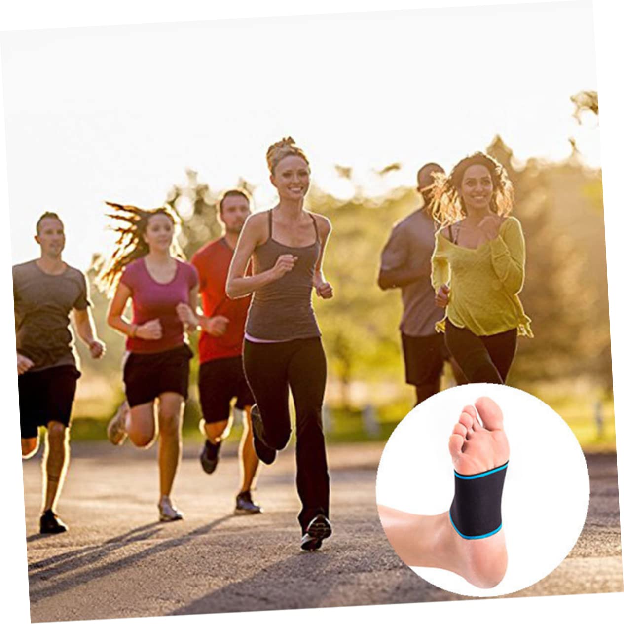 KOMBIUDA High Heel Pad Sleeves Arch Support Brace for Women Men Breathable Sports Pad for