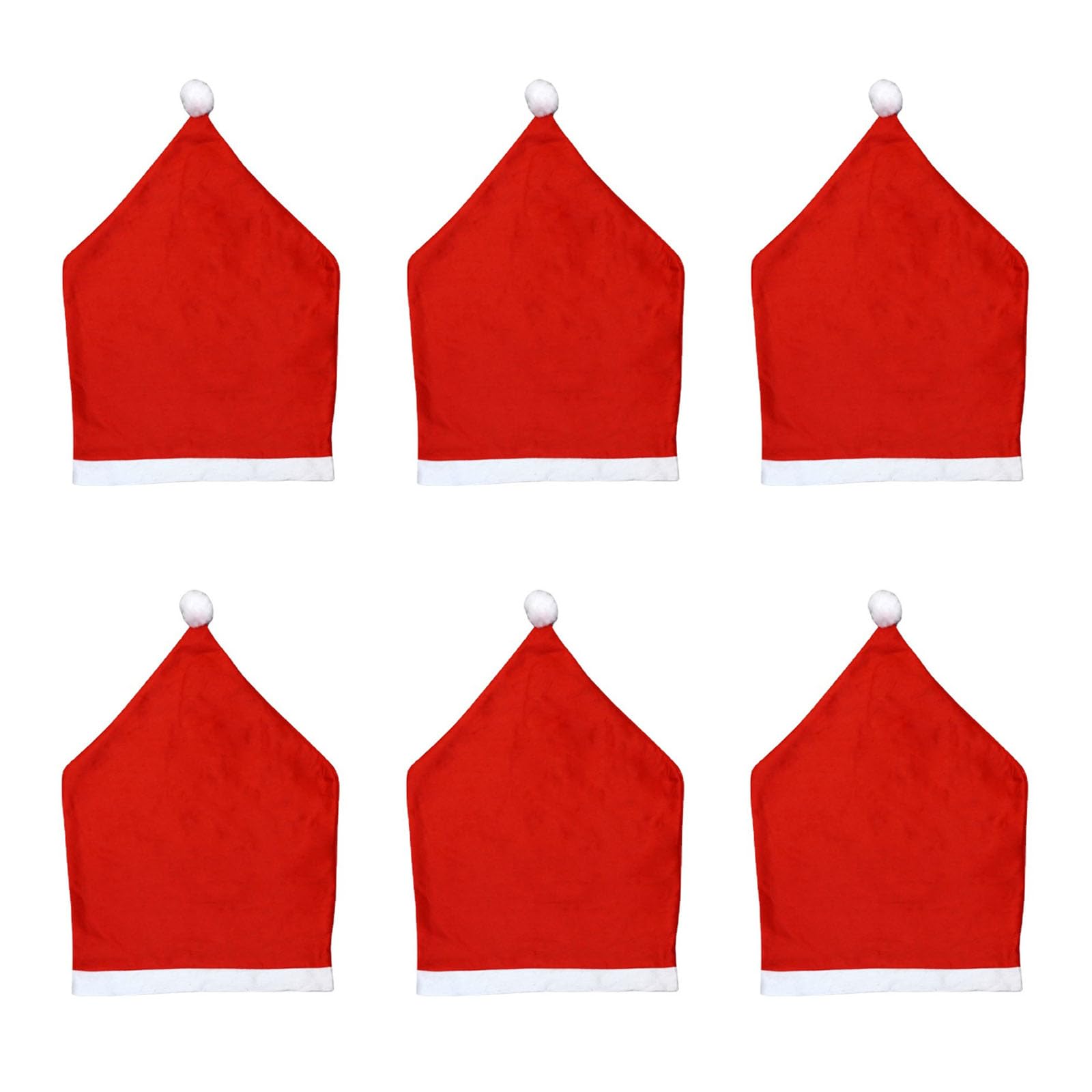 Kalttoy Chair Covers Christmas Chair Slipcovers ForXmas Decoration for Festive Dinner Table Chairs Slipcover 6PCS Christmas Covers Felt Cover