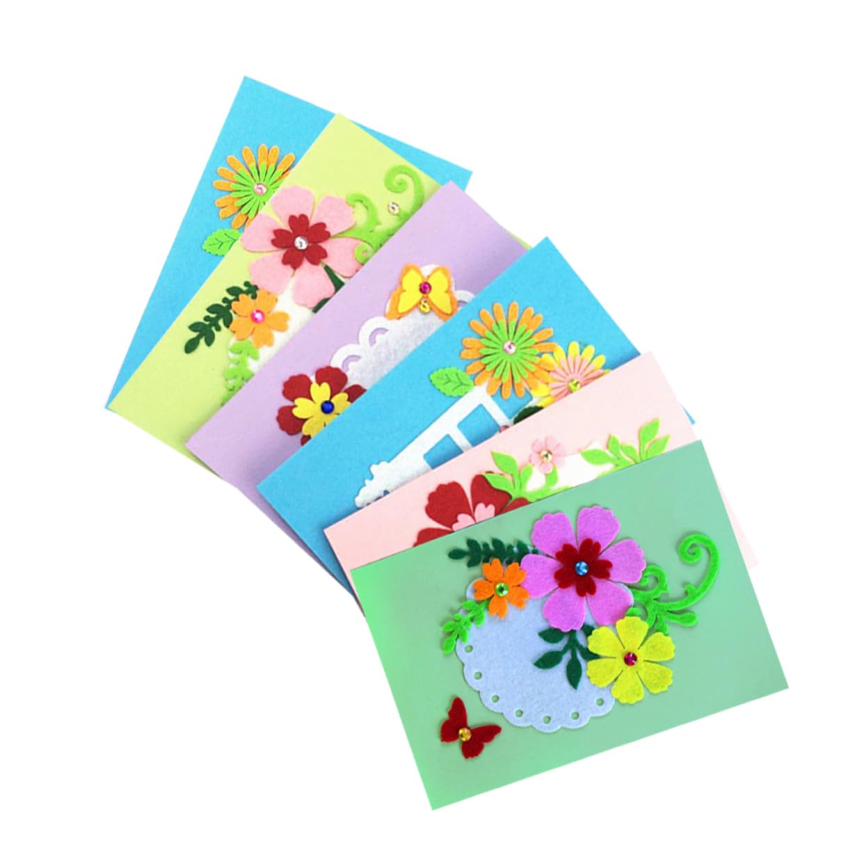 ERINGOGO DIY Cards Making Kit Handmade Cards Material Perfect Present for Kids' Craft Projects Style