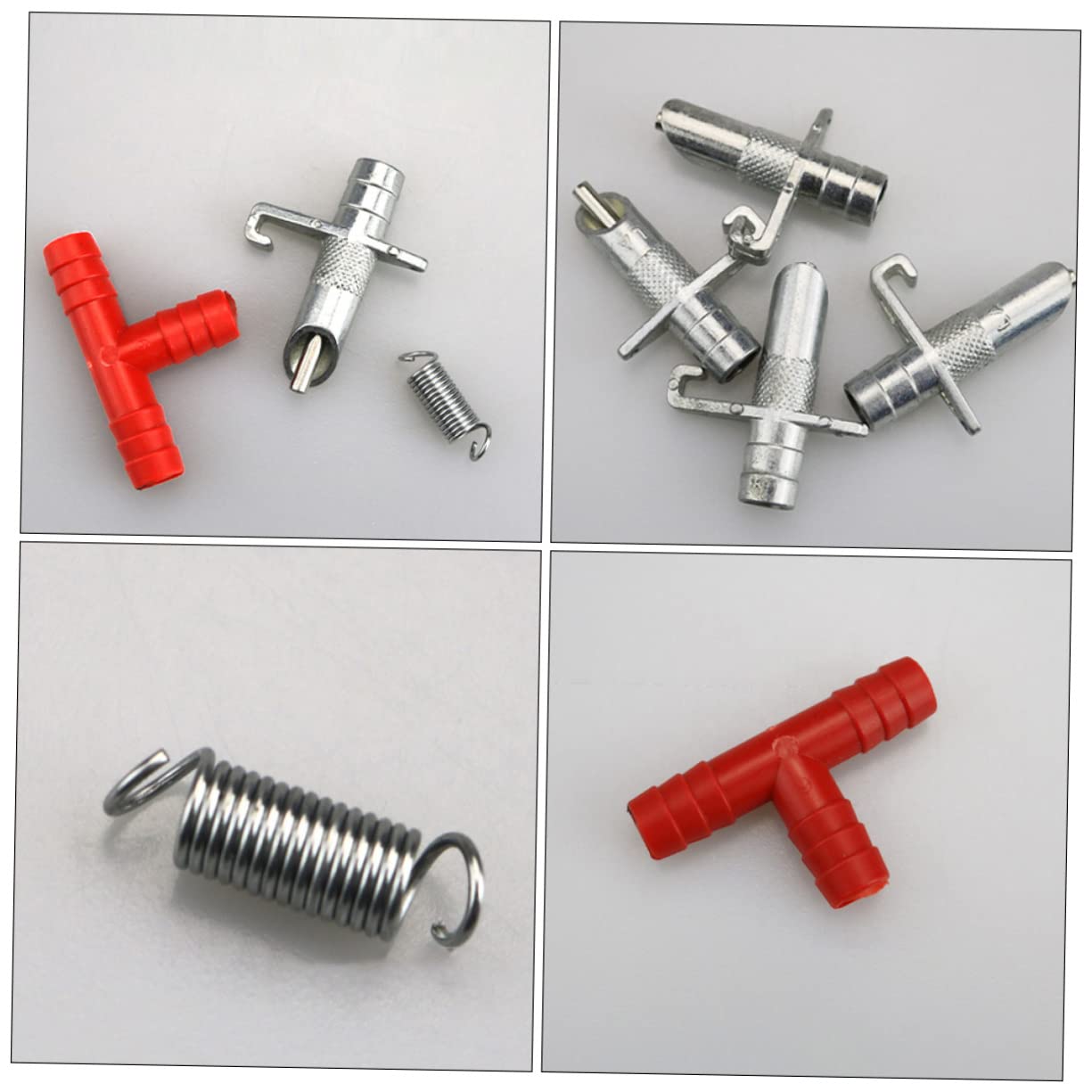 BESTonZON Rabbit Drinking Equipment Pack Spring Type Waterer Automatic Bowl Easy to Install for Rabbit Cage