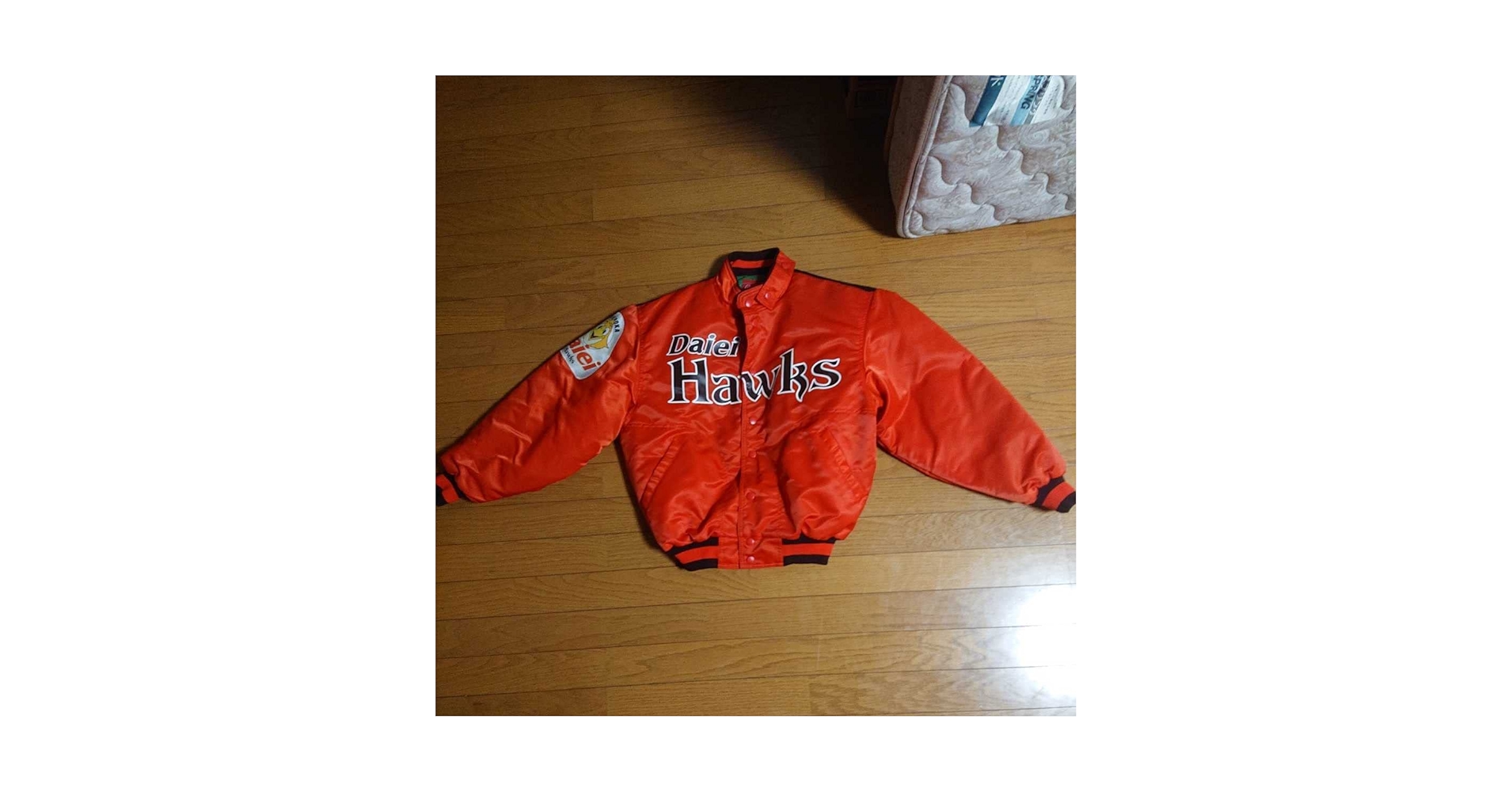 【美品】ダイエー ホークス ジャケット 赤 野球 ダイエーホークス ソフトバンク スタジアム ジャンバー
