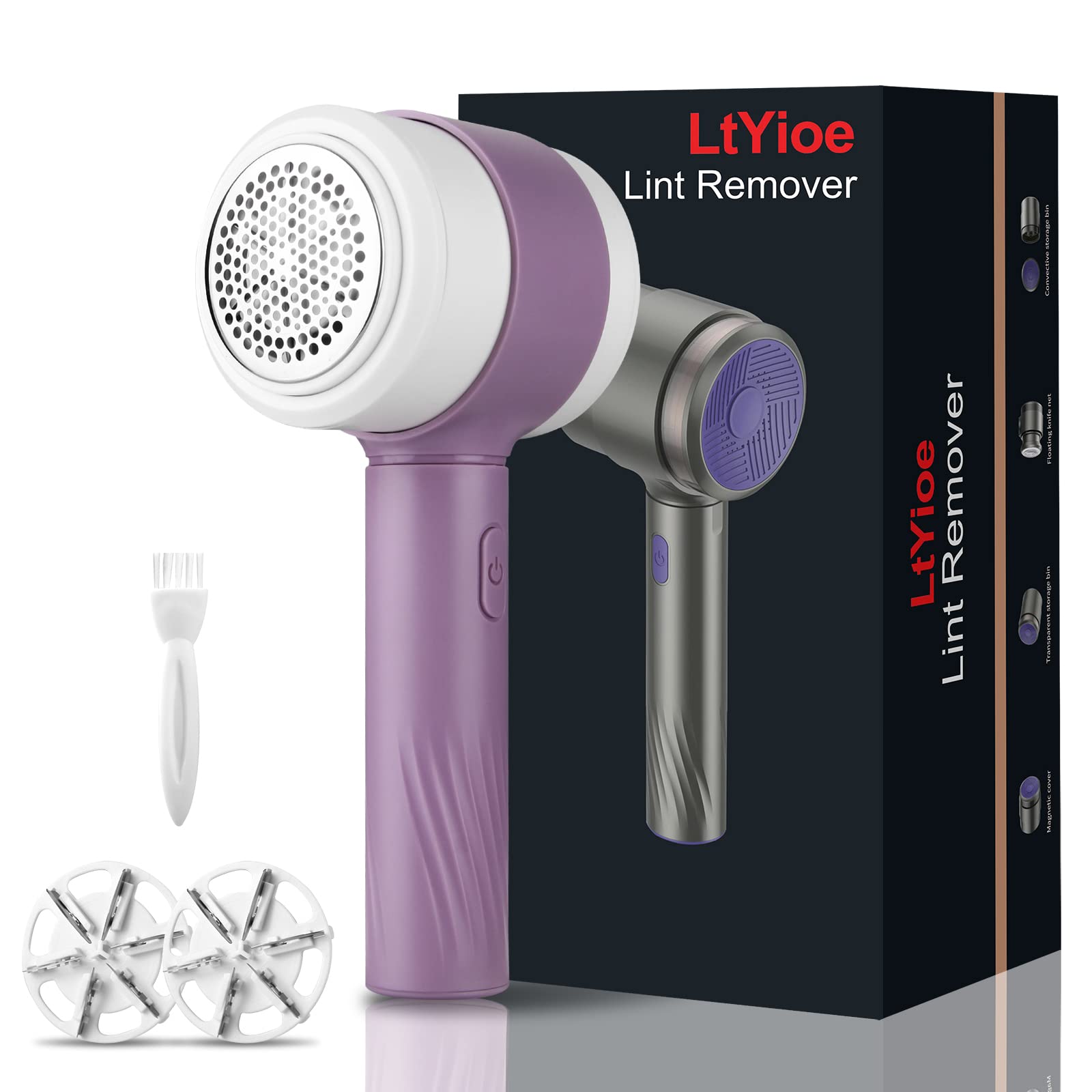 Levapelucchi Elettrico, USB Leva Pallini Per Vestiti Con Spazzola+2