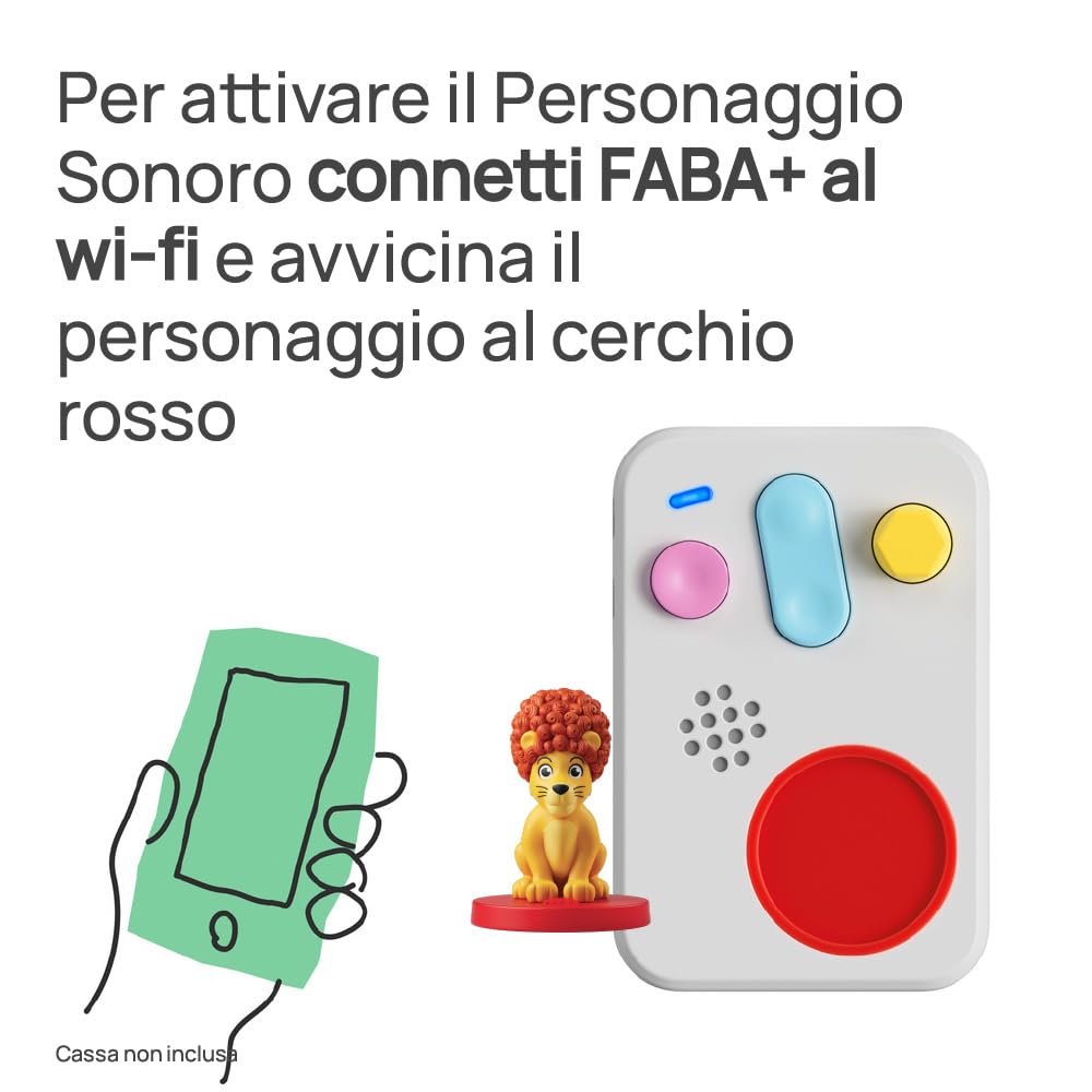FABA Personaggio Sonoro – Unico come Leo – Storie e fiabe sonore per bambini e bambine 3-5 anni - Ascoltabile con FABA Raccontastorie e FABA+, gioco educativo versione italiana