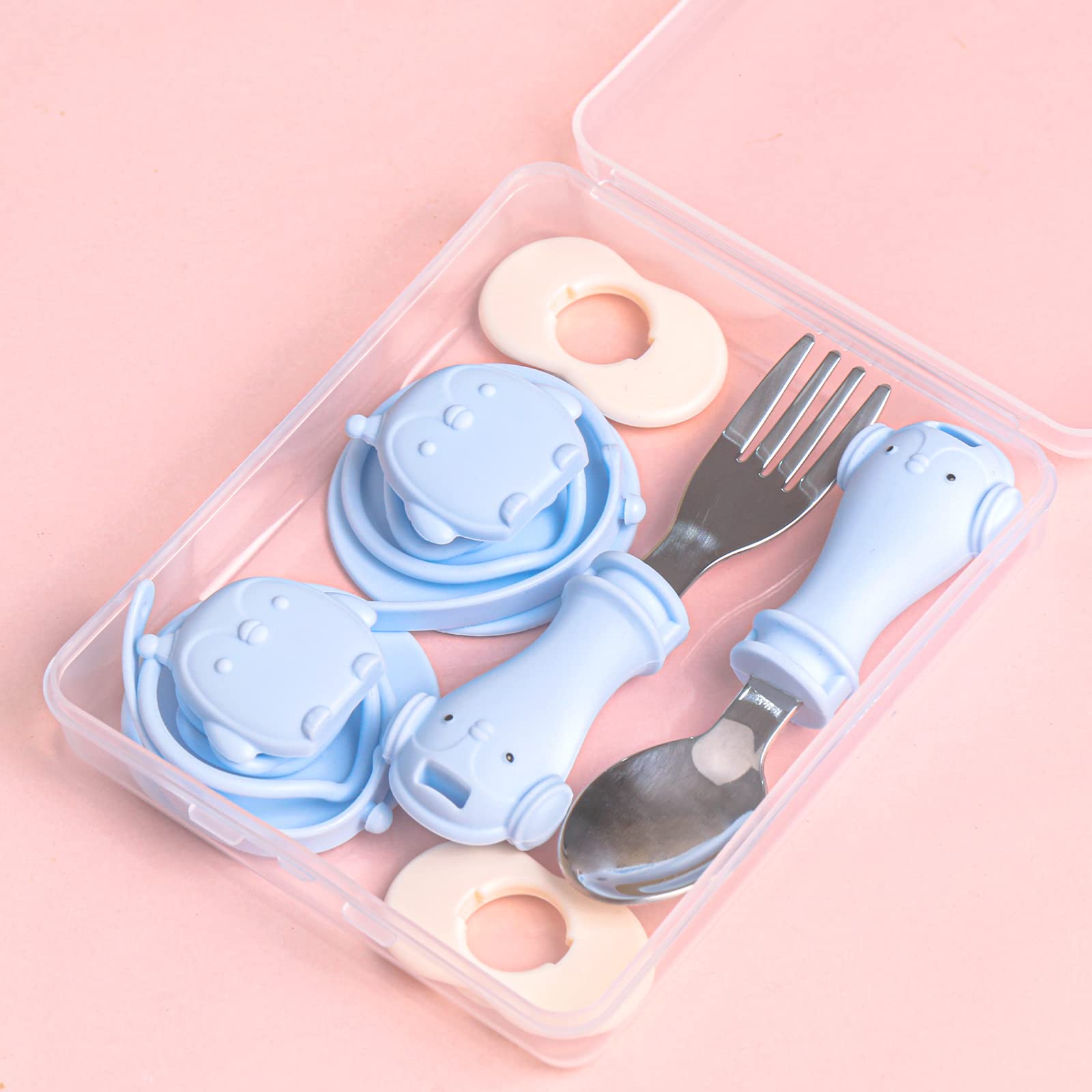 Smoby - Stitch - Cocina - Estuche Plegable - Numerosos Accesorios: sartén, crepera, Taza, cápsulas, Chupete y Otros - A Partir de 3 años - Fabricado