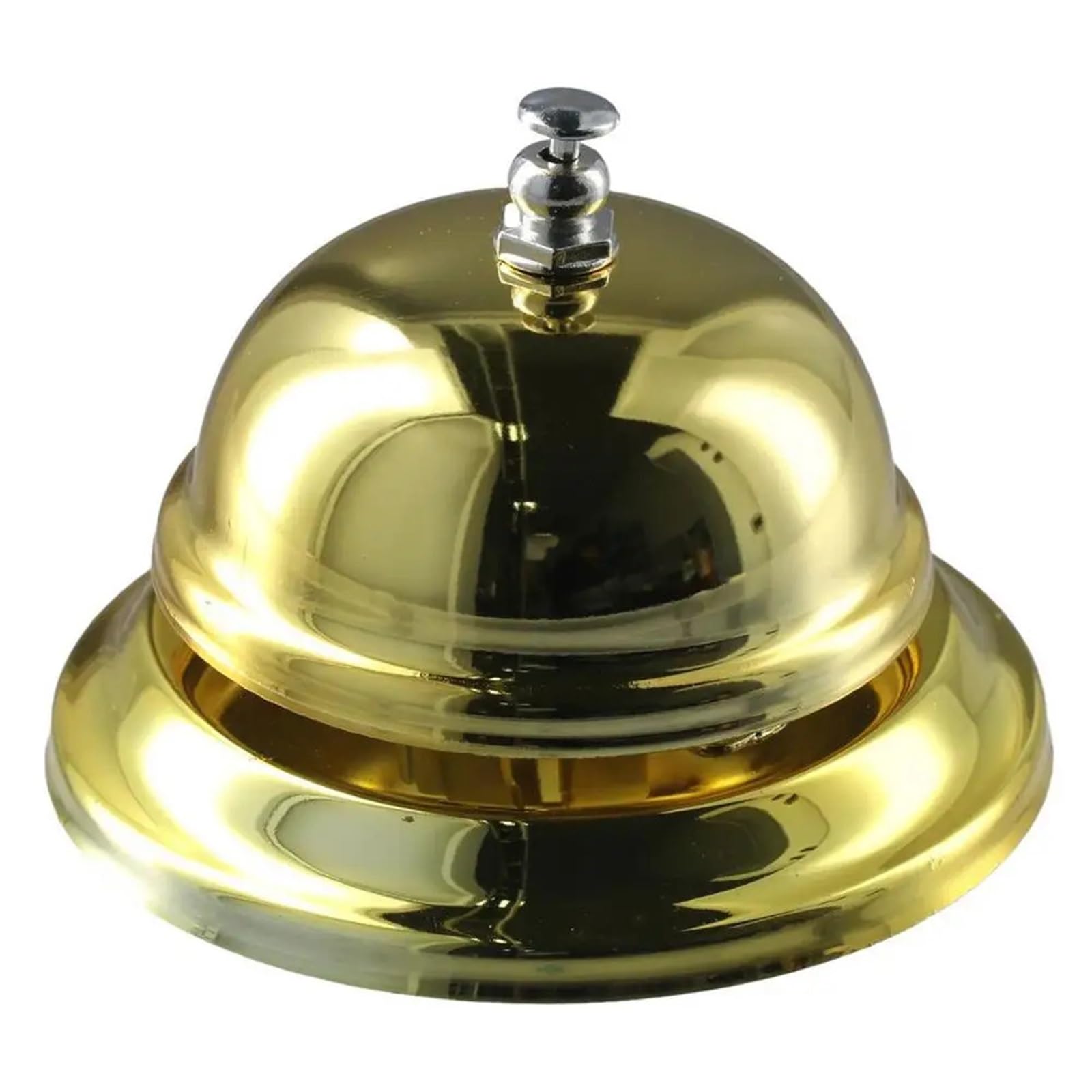 Desk Bell 2pcs Gold Bell Ringers Call Bell Service Desk Bell Floral Desktop Call Bell Restaurant Service Table Bell for Kitchen Hotel Service For Hotel Restaurant Receptio