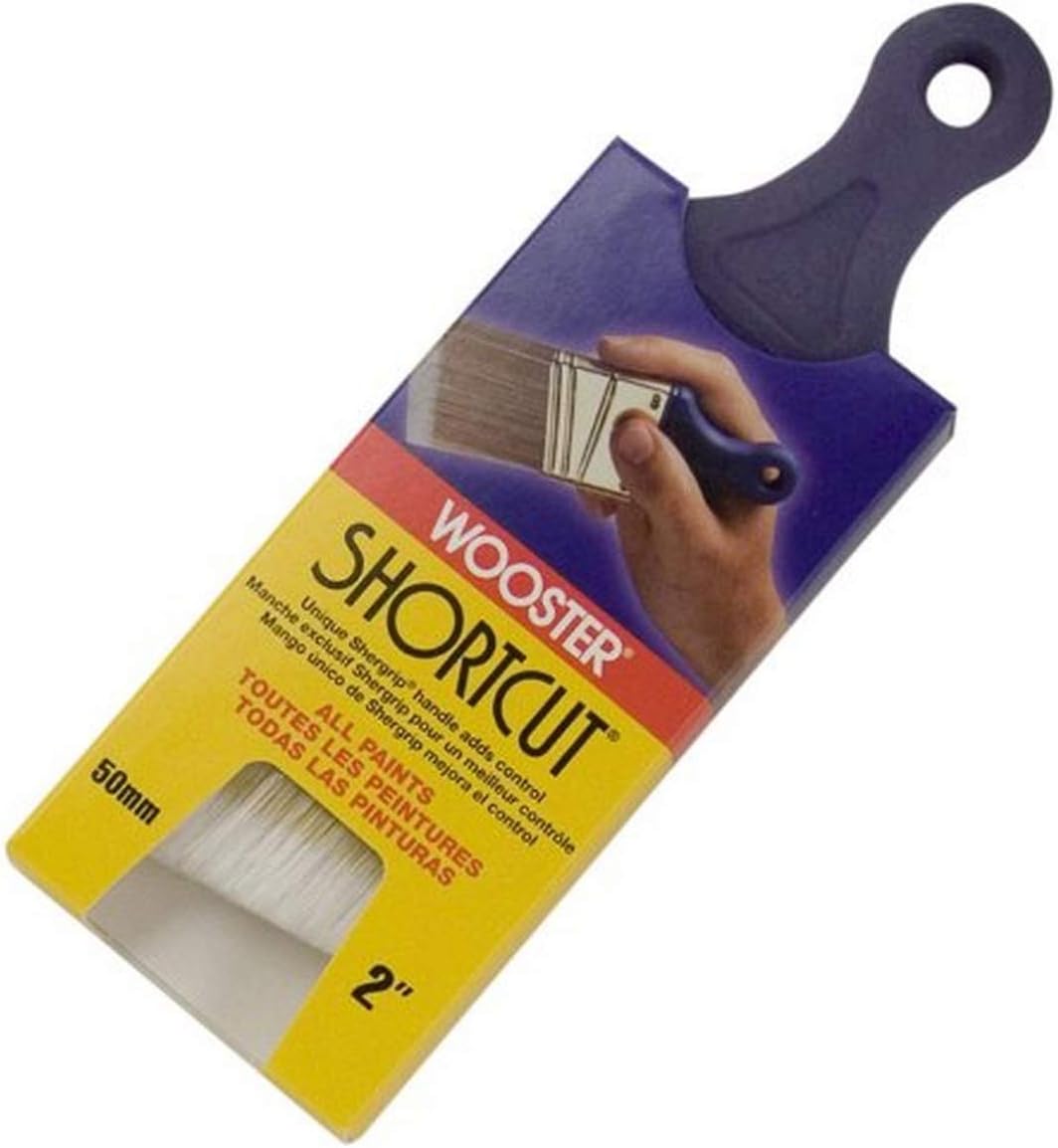 Rust-Oleum 285140 Ultra Matte Interior Chalked Paint 30 oz, Linen White & Wooster Brush Q3211-2 Shortcut Angle Sash Paintbrush, 2-Inch, White