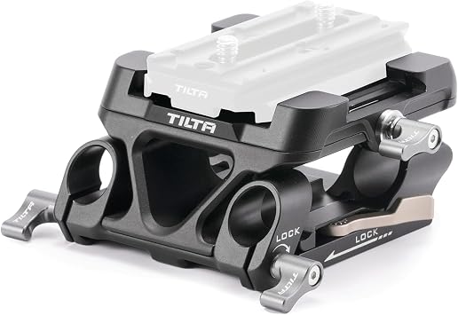 Tilta 15mm LWS Arca Manfrotto Dual Baseplate Compatible w/Tilta Standard Dovetails | Film Making | Snap-in Design Black