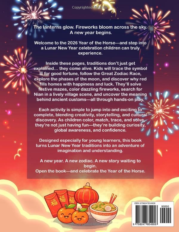 The Ultimate Lunar New Year Activity Book for Kids: A Perfect All-In-One Gift for Learning About Chinese New Year Traditions and Celebrations Through ... and Crafts (Doc's Activity Books for Kids) image 3