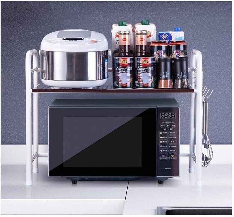Support pour micro-ondes stable pour ranger épices et ustensiles de cuisine
