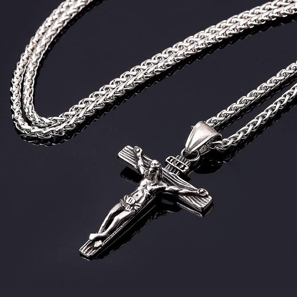 XFSRG Kruis Ketting Heren Cross Hanger Ketting Zwart Lengte Sieraden