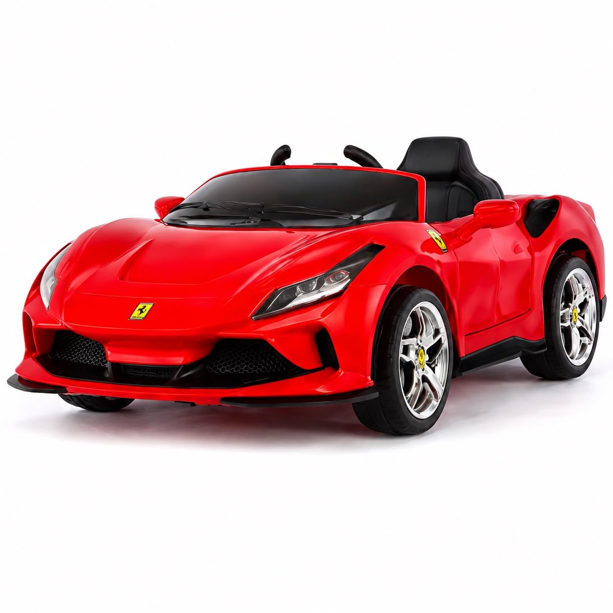 12V Kids Electric Ride-On Sports Car, Red