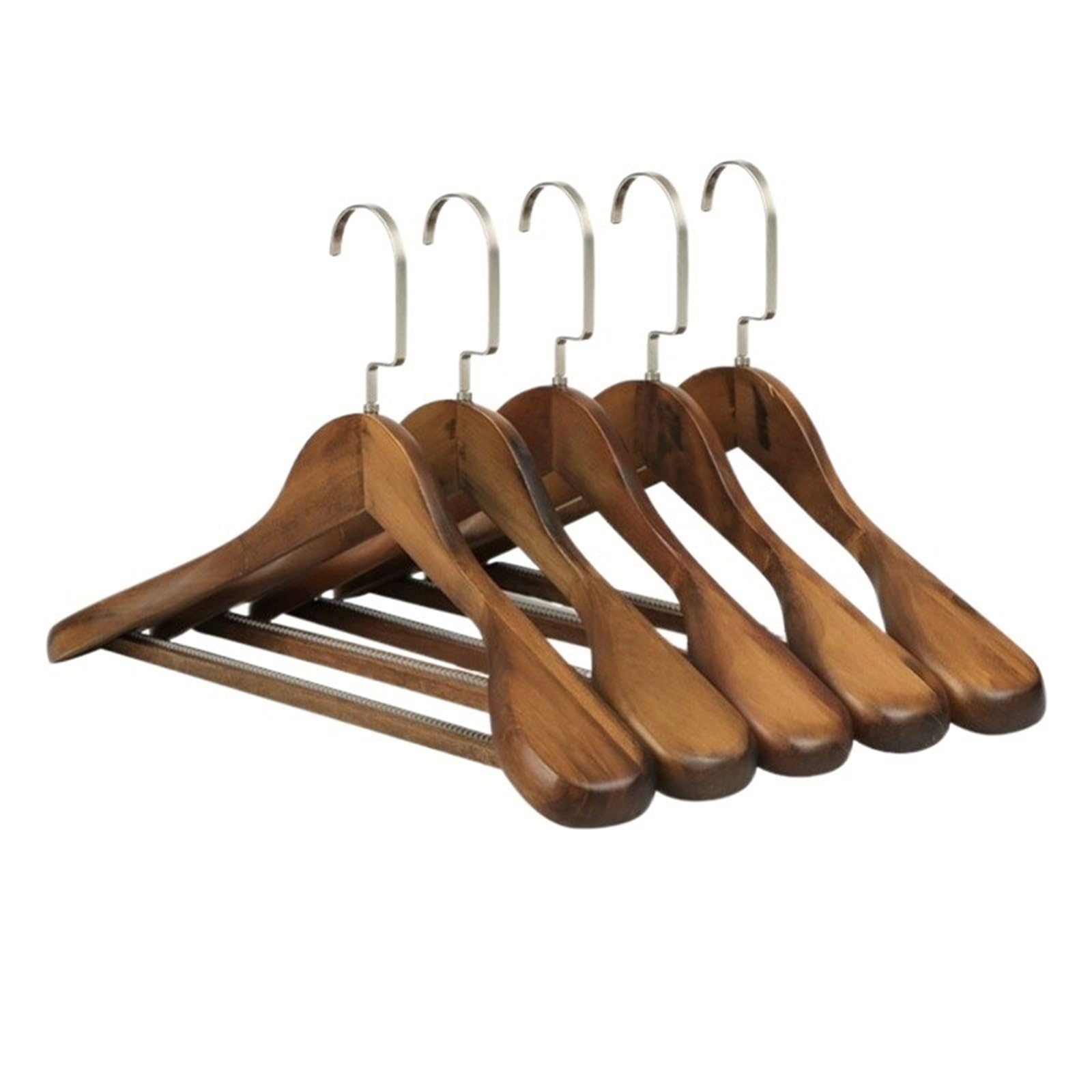 TXGJWRA Coat Hangers Wide Hanger Wardrobe Cabides Closet para 5Pcs Suit Hanger Suit Hangers for Shoulder Clothes Wooden,D-Women