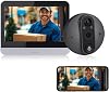 Daire Kapısı için Gözetleme Deliği Kamerası, Ön Kapı için WiFi Peep Delik Kamerası, Monitörlü 1080P Peep Kamera Kapı Görüntüleyici, 4,3 inç LCD Ekran Hareket Algılama, Dijital Kapı Görüntüleyici