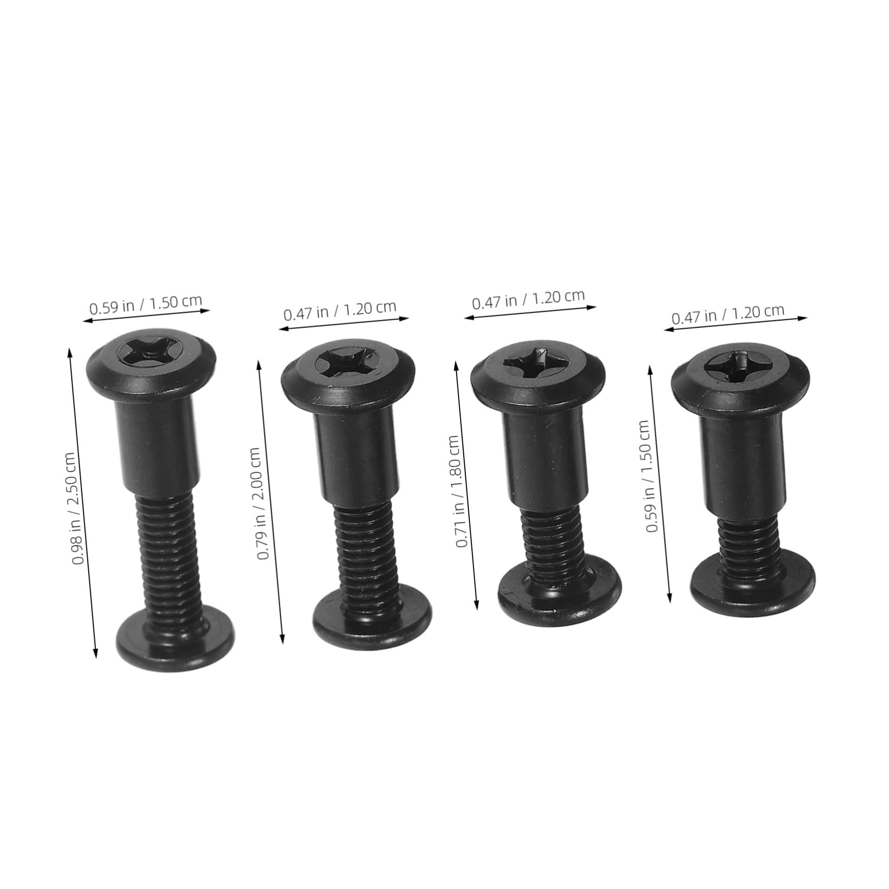 BESTYASH Sturdy Steel Furniture Hardware Hidden Connectors Cabinet Screws Fastener Furniture Screws Nuts