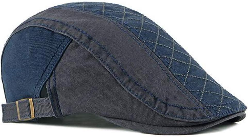 2 Pack Men's Cotton Flat Cap Ivy Gatsby Newsboy Hat - Image 3