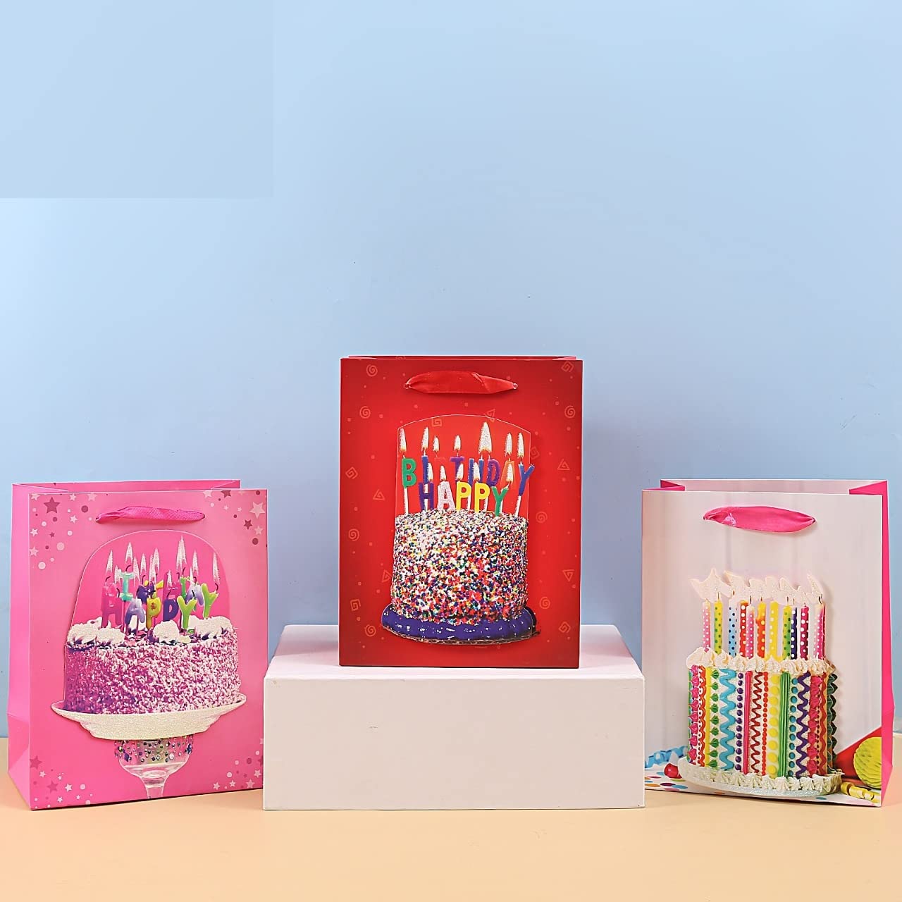 TEMSON Happy Birthday Printed Paper Bags For Gifting, Weddings, Birthday Return Gift Paper Bags, Holiday Presents (Size 18 X 23 X 10 CM) (Pack of 6,Multicolor)(GBT-1506) (B0BNJ78QNT) Amazon Price History, Amazon Price Tracker