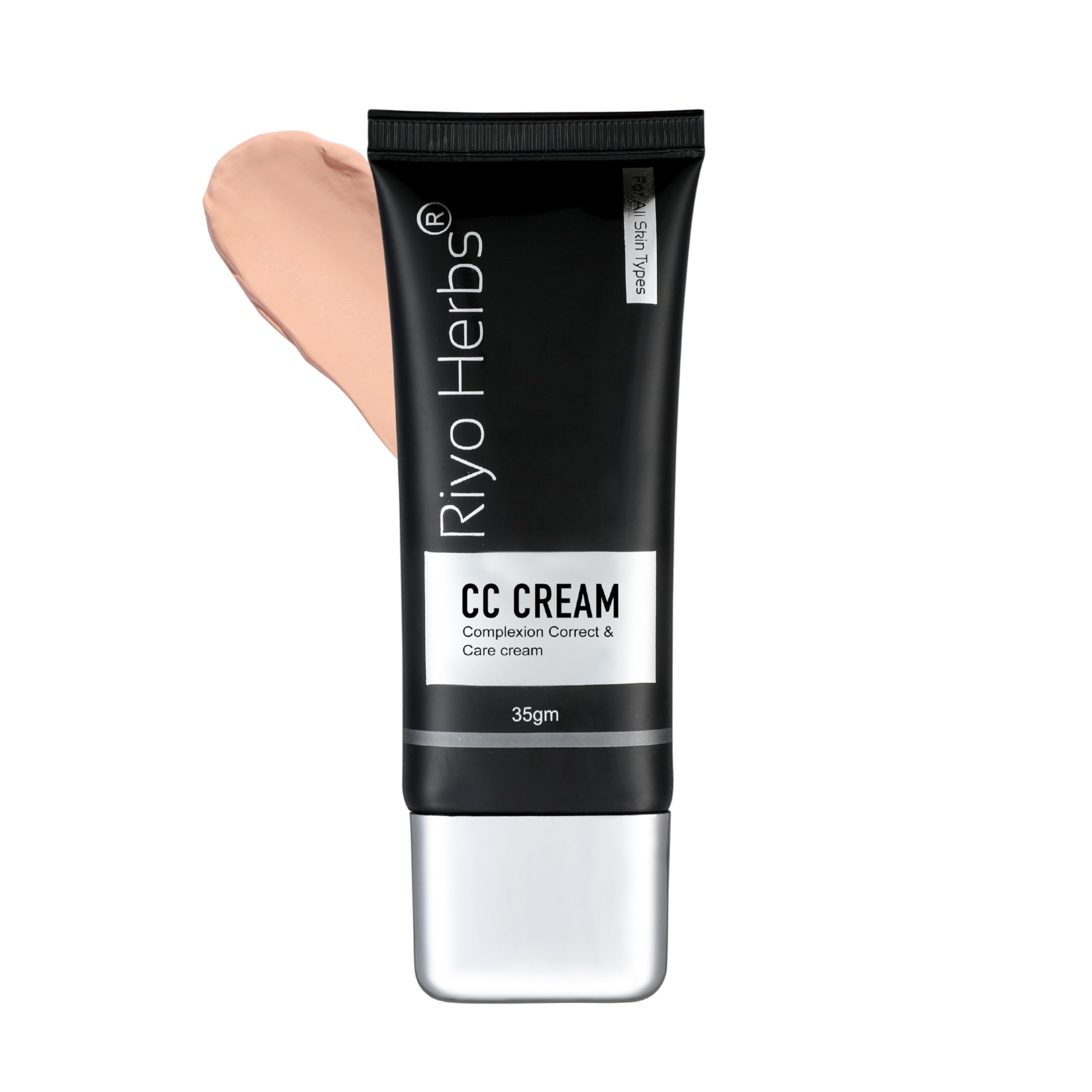 フェイスクリーム ririyoyo Riyo Herbs CC Cream with SPF, Conceals dark circles, pigmentation