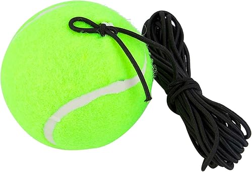 Pelota de tenis, pelota de entrenamiento para principiantes con cuerda de goma elástica, equipo de entrenamiento de tenis multiusos para interiores