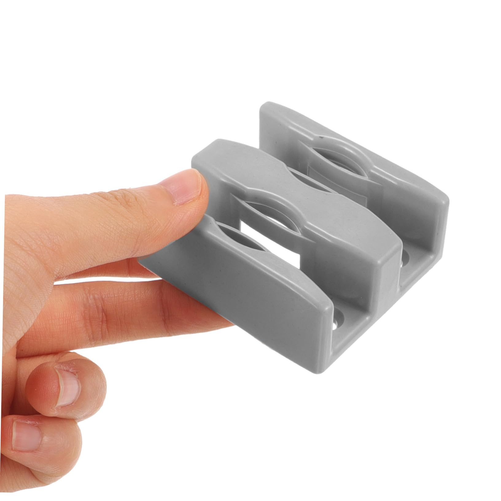 jojofuny 4 Uds Guía Inferior Para Puerta Corredera De Ducha De Vidrio 2.36X2.12X0.78In Tope Oscilante Fácil Instalación Accesorios Para Cuarto Baño Deslizamiento Suave