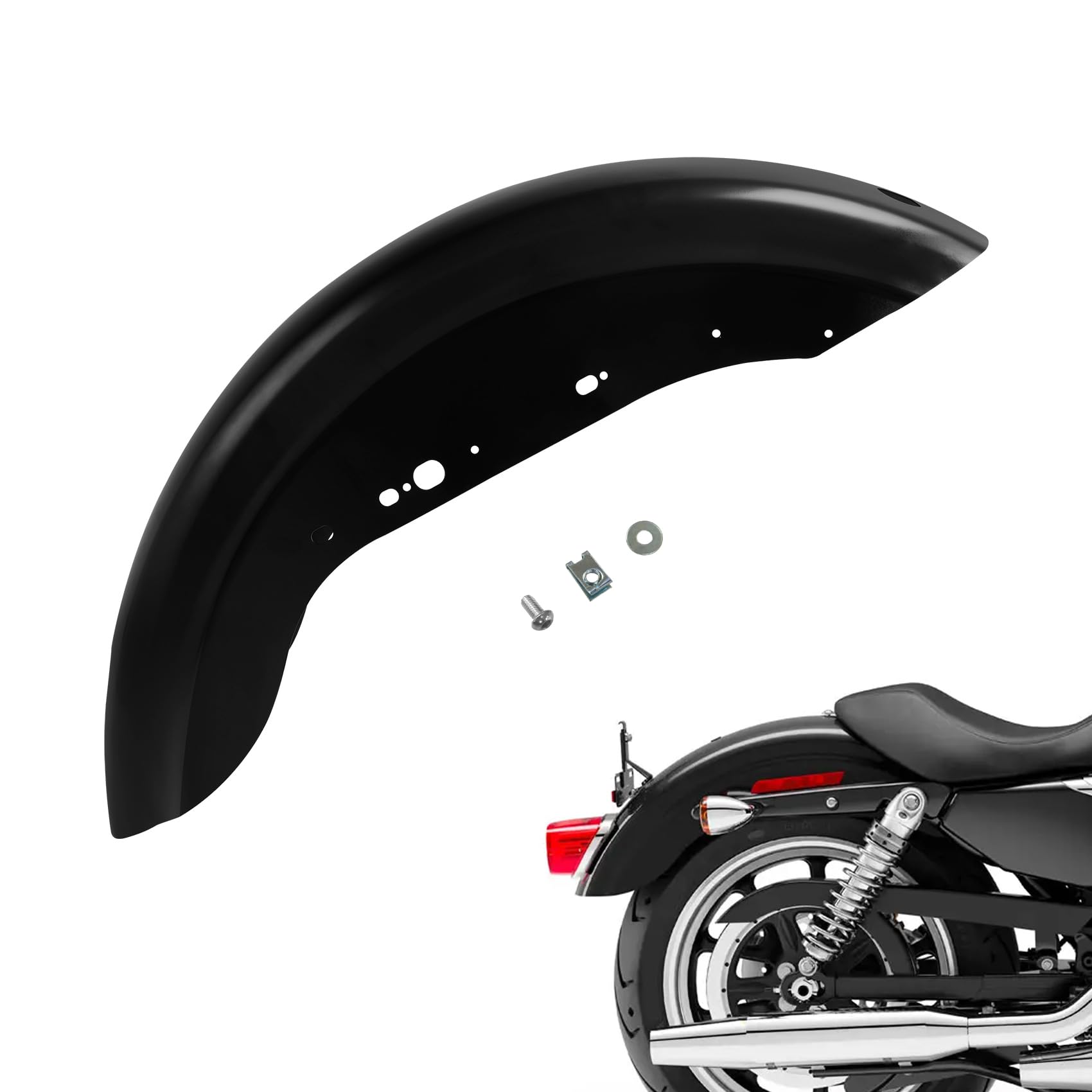 Amazon.com: TCMT Rear Fender Fit For Harley Sportster 883 Custom