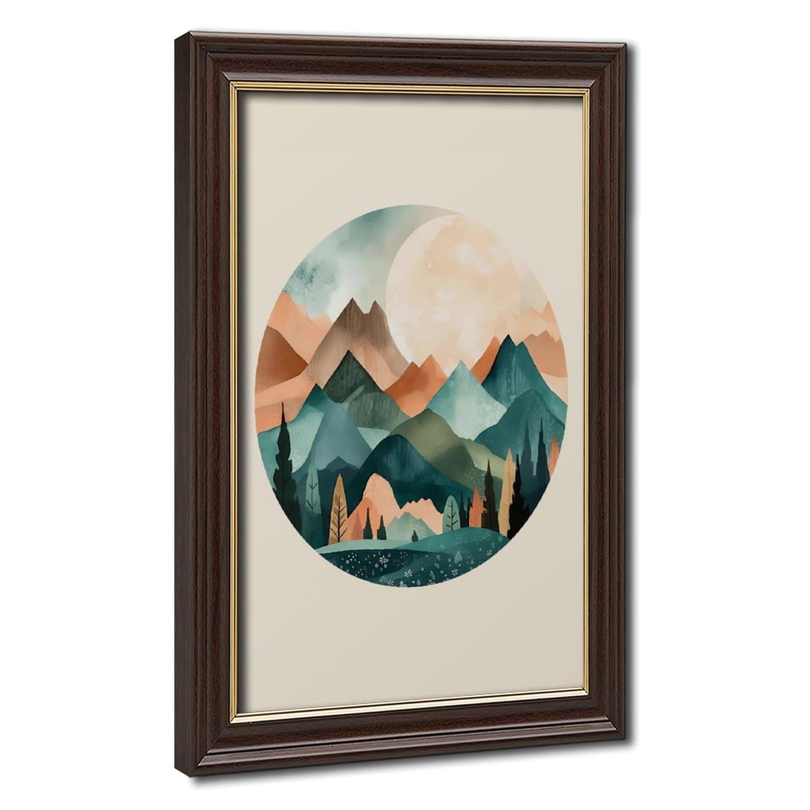 Bareronor Boho Noon Landscape Canvas Poster Bedroom Decor Landscape Office Room Decor Gift 24" L X 36" W