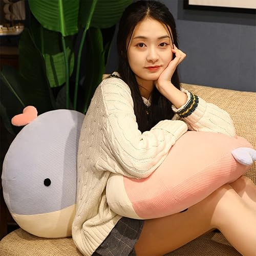 Miniatura 4 de Almohada de peluche de 138 pulgadas suave y lindo pez rosa almohada de peluche Kawaii para abrazar el cuerpo esponjoso juguete de peluche de anime