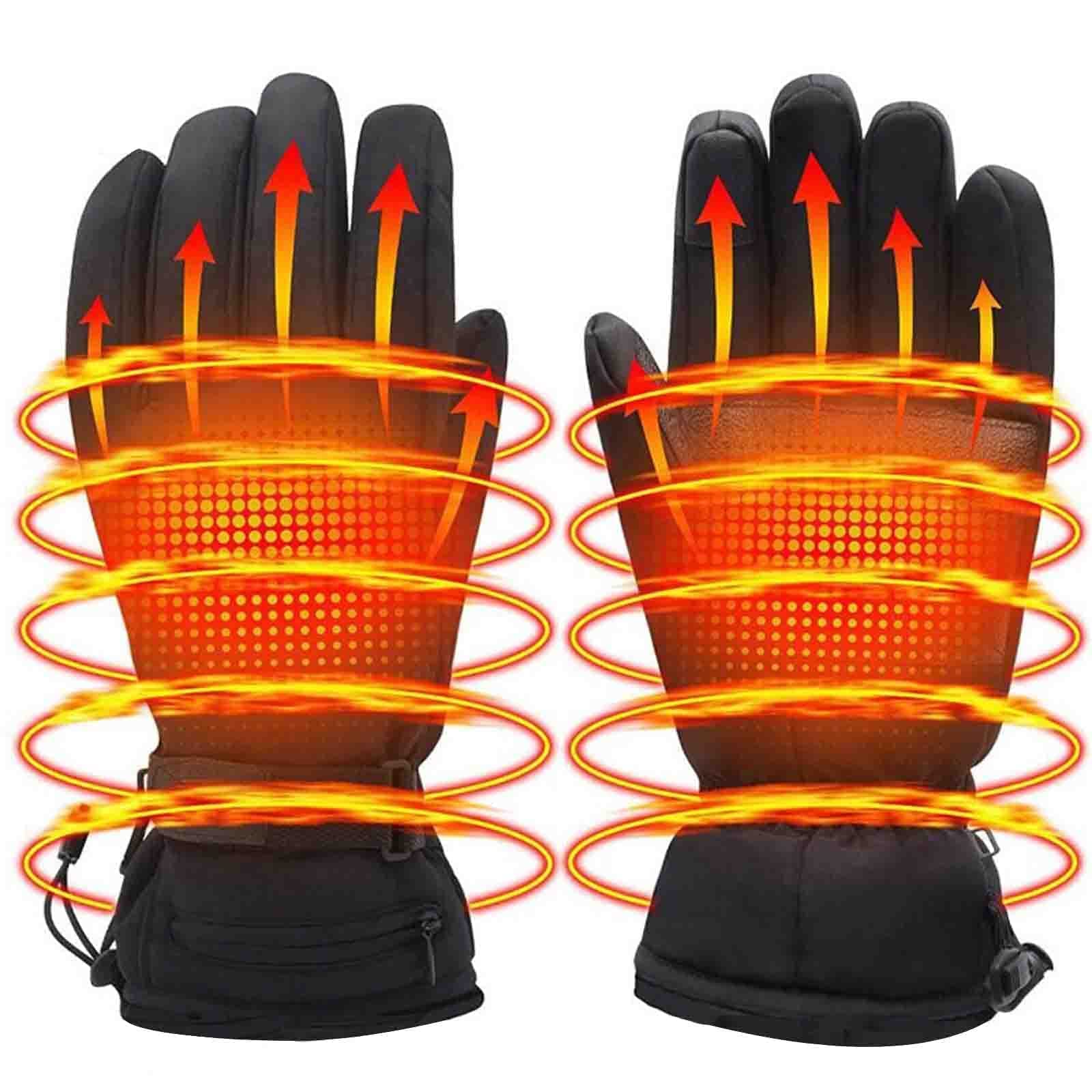 Gants chauffants pour hommes et femmes avec contrôle de température électrique