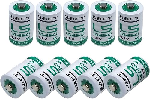 XIAOXX (10 unidades) LS 14250 C 12 AA 3.6v 1200mAh LS14250 batería de litio de repuesto para batería SAFT LS14250