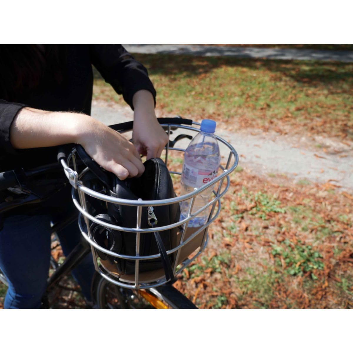 Hapo-G - Panier Avant vélo 21.5L - Ultra léger en Aluminium - Fixation Rapide DMTS - Amovible & Compatible VAE