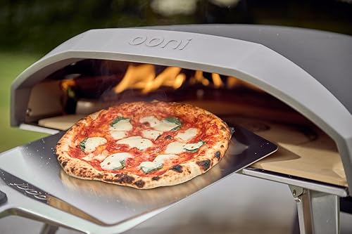 Miniatura 5 de ooni Pala de pizza de metal de 14 pulgadas, pala de metal para pizza, pala de espátula de pizza, pala de torneado de pizza ligera con mango largo,