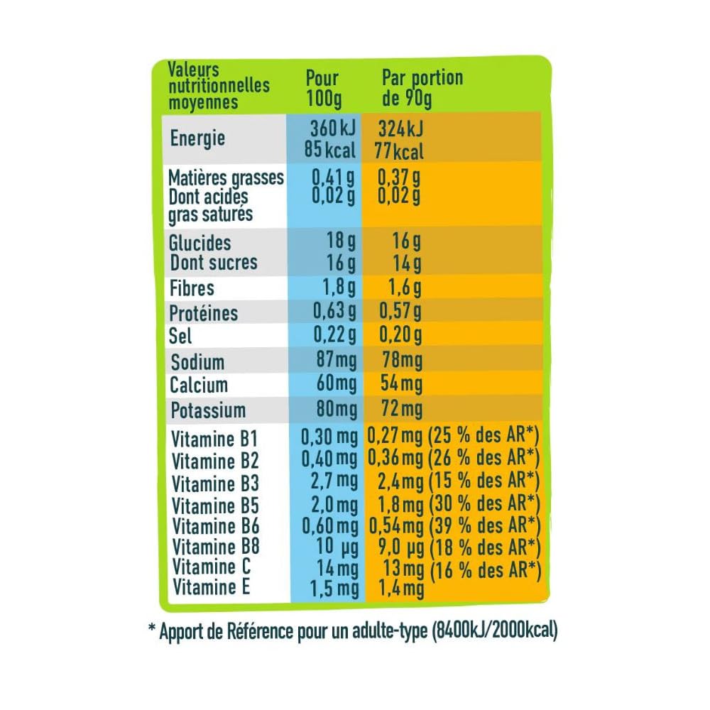 ANDROS Compote Energie Pomme Banane 90g