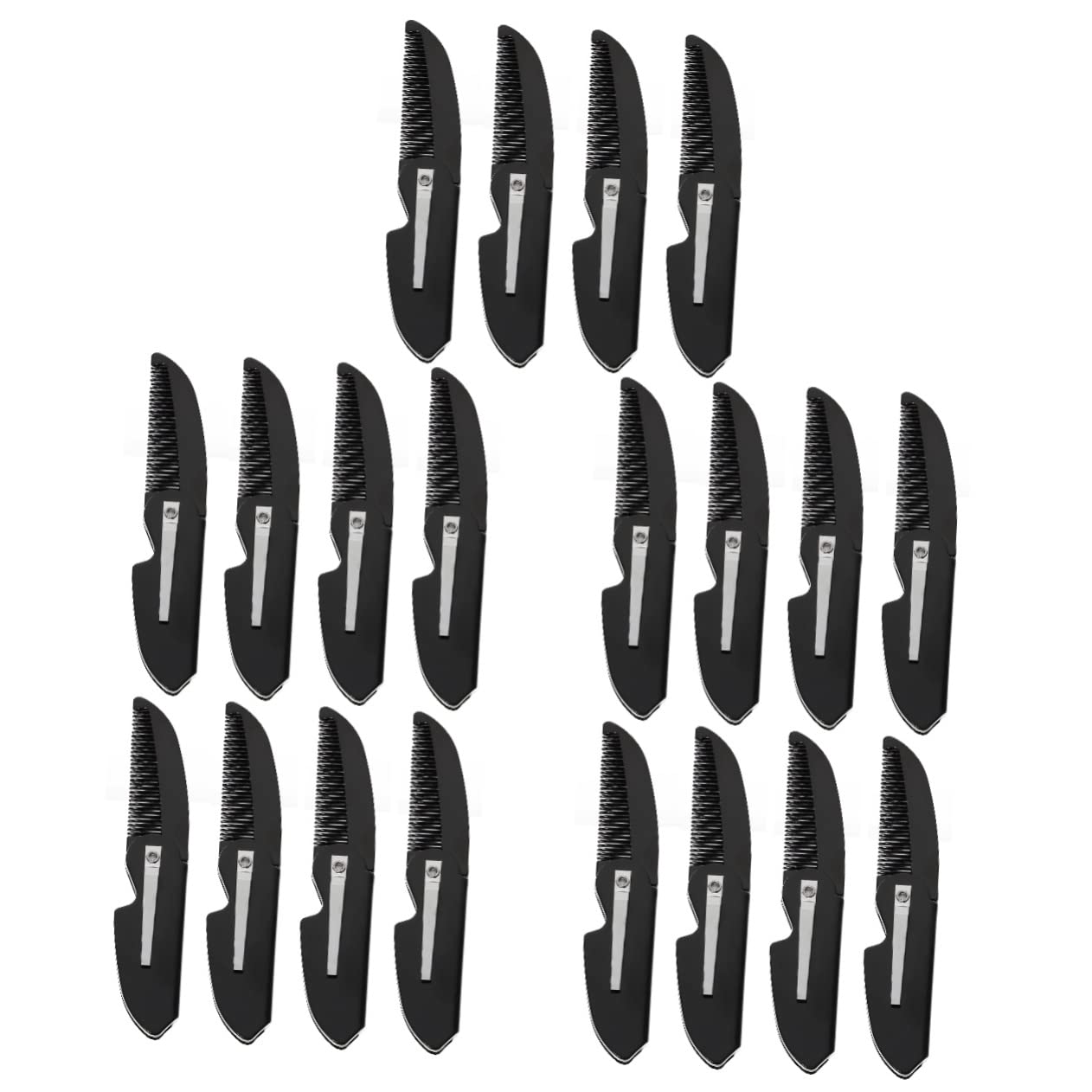 MAGICLULU 5 Sets Bartkamm Für Männer Reise-klapp-haarbürstenkämme Klappbarer Bartkamm Tragbarer Taschenkamm Schnurrbartkämme Aus Kunststoff 4 Stück * 5