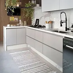 Papel de Parede Cinza Claro Fosco Adesivo Vinílico Liso Para Móveis Sala Quarto 4mts x 50cm