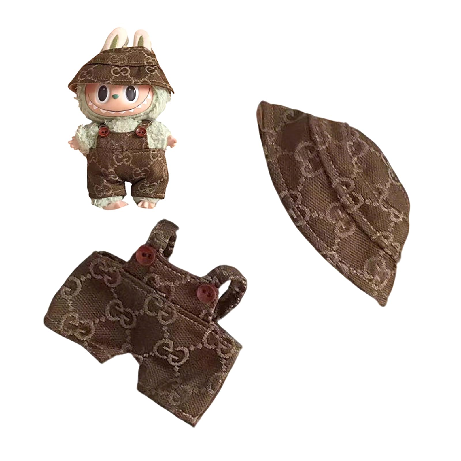 MiaoyakDoll Clothes For Labubu Accessories, Stylish Kawaii Outfit Set, 6 Pieces Suitable For 15cm 17cm Doll, Dress to Impress Dolls, Clothing Set Replacement (NO Doll)