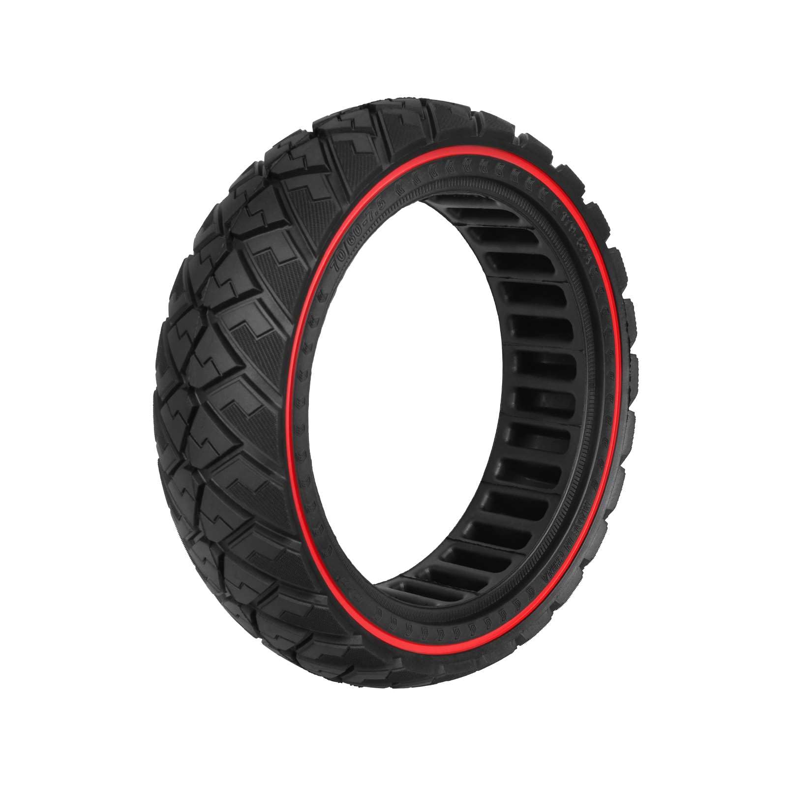 70/60-7,5 Pneumatico Completo per Segway Ninebot ZT3, ZT3 Pro e G3 Scooter elettrici, Pneumatici di ricambio. Pneumatici Pieni Antiscivolo, Antiscivolo, Ingambabile (Rosso, 2 Pezzi)