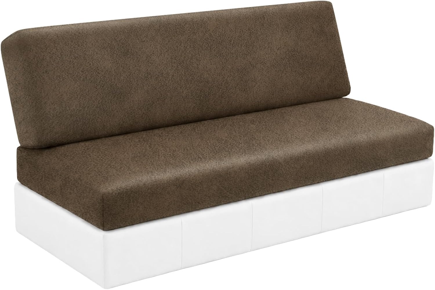 2 Pcs Leather Look RV Couch Covers for Sofa Bed RV Jackknife Sofa Cover